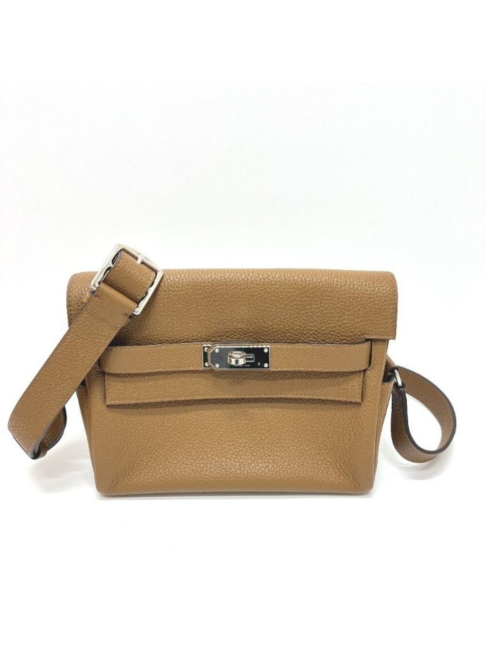 Hermes Shoulder Bag Kelly Messenger PM Togo Brown